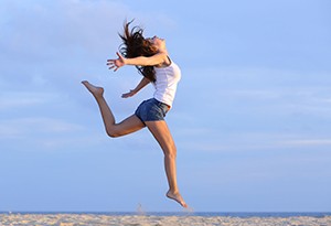 woman jumping small